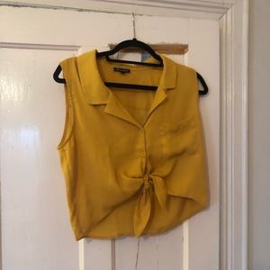 Shinestar Mustard Crop Top